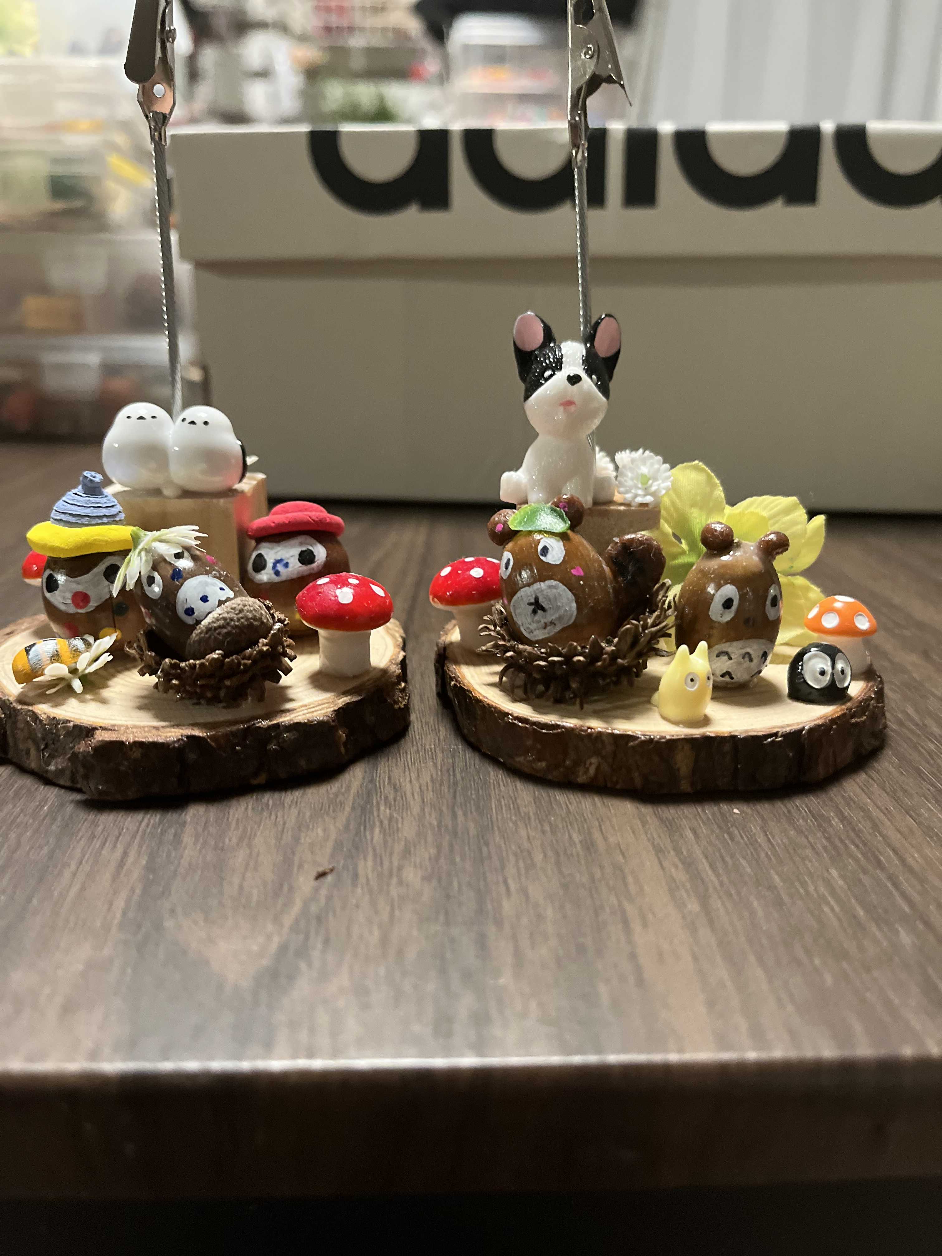 どんぐりアート♡春のメモスタンド3個&リース2個♡ どんぐりを使って メモスタンドor置物を作ろう | ノースポート・モール